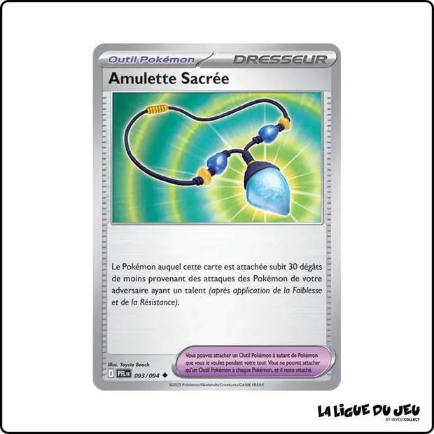 Peu commune - Pokemon - Flammes Fantasmagoriques - Amulette Sacrée 93/94