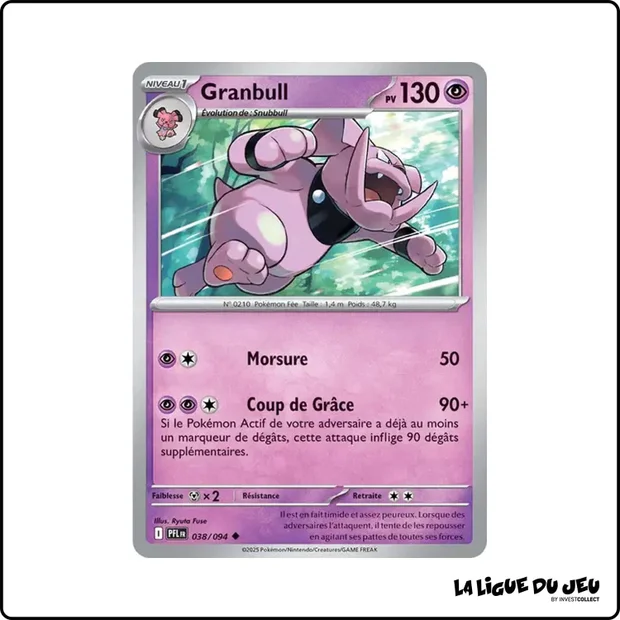 Peu commune - Pokemon - Flammes Fantasmagoriques - Granbull 38/94