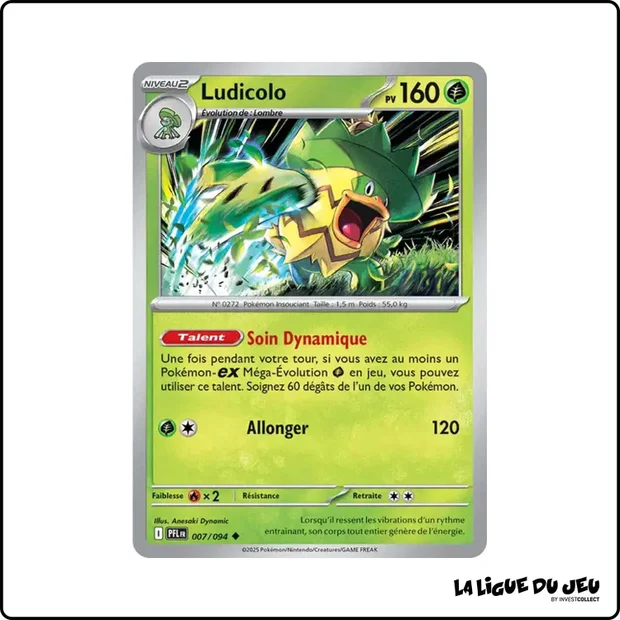 Peu commune - Pokemon - Flammes Fantasmagoriques - Ludicolo 7/94