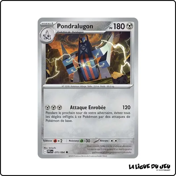 Peu commune - Pokemon - Flammes Fantasmagoriques - Pondralugon 75/94