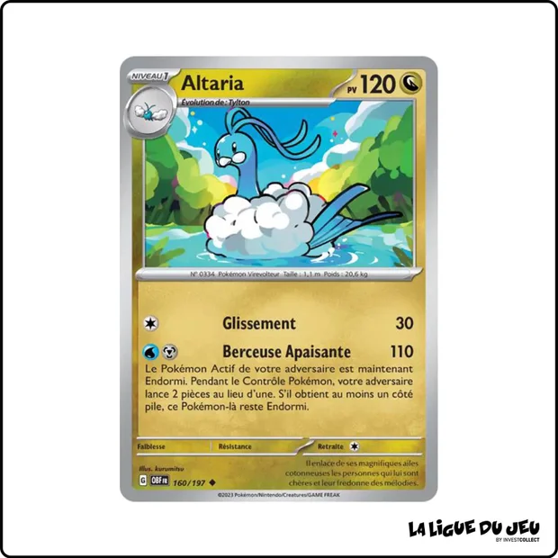 Peu commune - Pokemon - Flammes Obsidiennes - Altaria 160/197