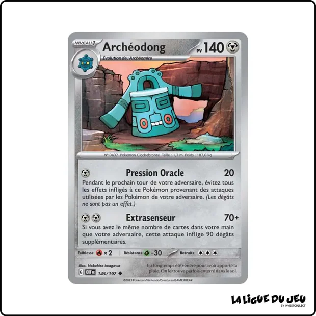 Peu commune - Pokemon - Flammes Obsidiennes - Archéodong 145/197