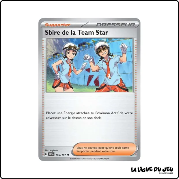 Peu commune - Pokemon - Flammes Obsidiennes - Sbire de la Team Star 195/197