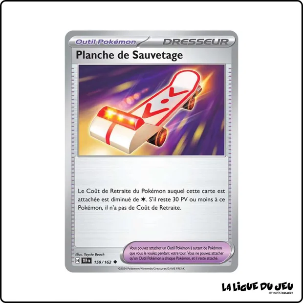 Peu commune - Pokemon - Forces Temporelles - Planche de Sauvetage 159/162