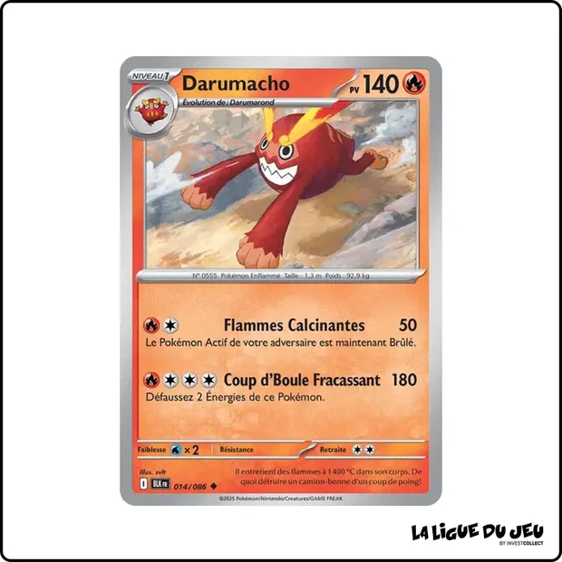 Peu commune - Pokemon - Foudre Noire - Darumacho 14/86