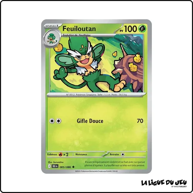 Peu commune - Pokemon - Foudre Noire - Feuiloutan 5/86