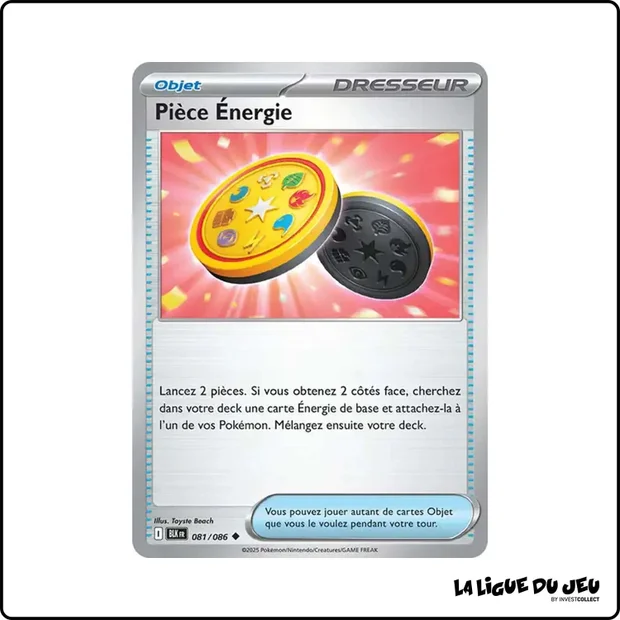 Peu commune - Pokemon - Foudre Noire - Pièce Énergie 81/86