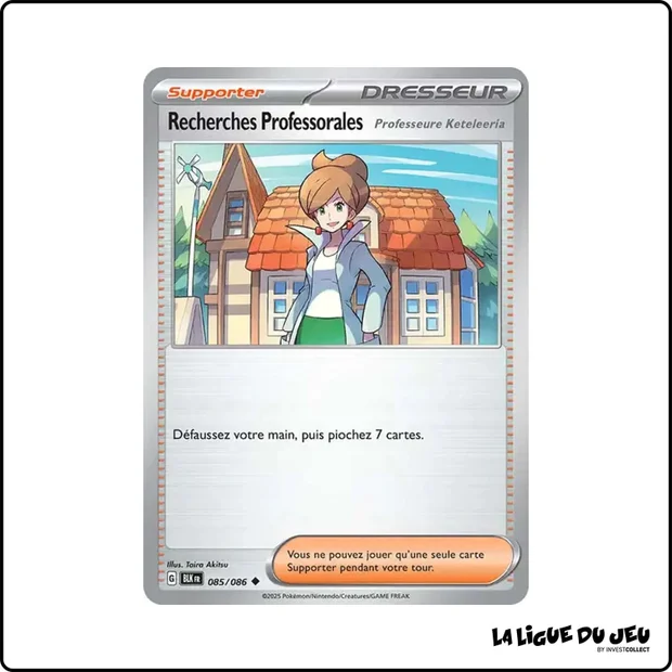 Peu commune - Pokemon - Foudre Noire - Recherches Professorales (Keteleeria) 85/86