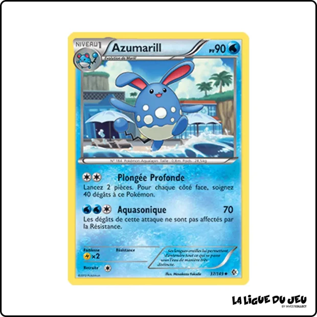 Peu commune - Pokemon - Frontières Franchies - Azumarill 37/149
