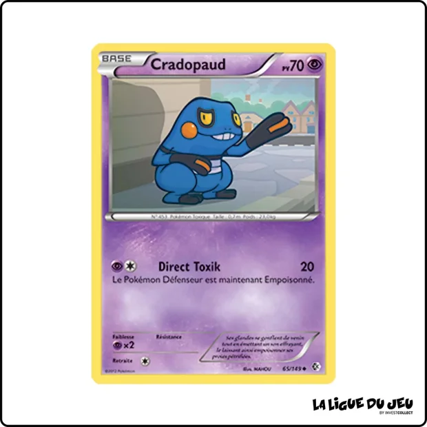 Peu commune - Pokemon - Frontières Franchies - Cradopaud 65/149