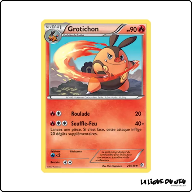 Peu commune - Pokemon - Frontières Franchies - Grotichon 25/149