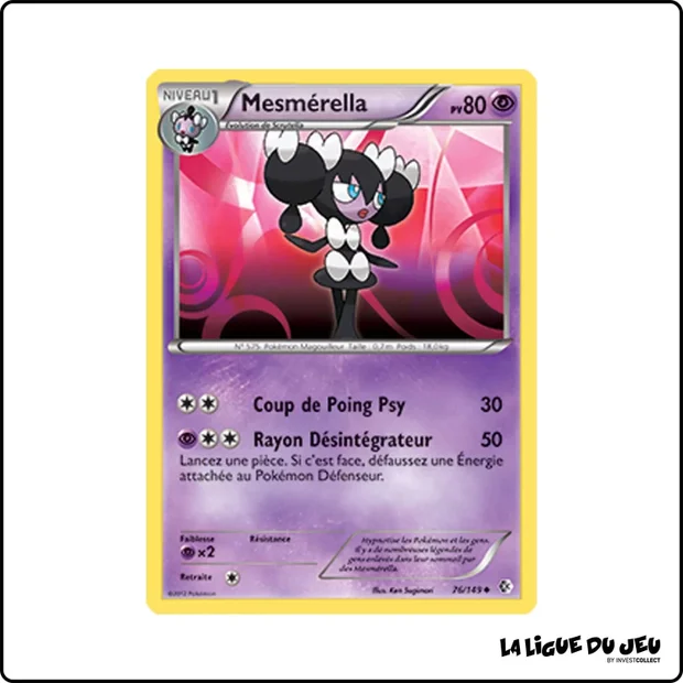 Peu commune - Pokemon - Frontières Franchies - Mesmérella 76/149