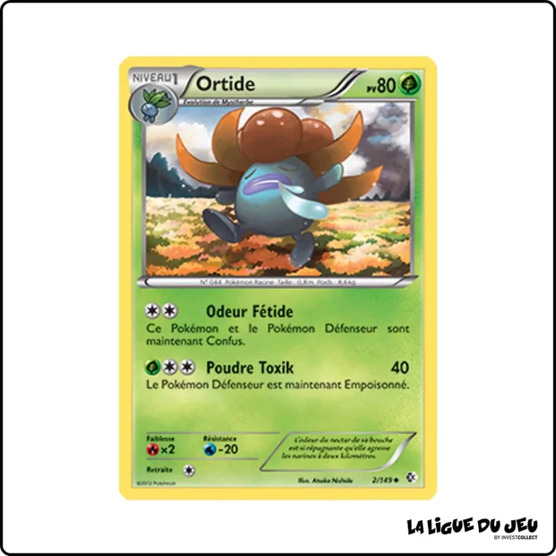 Peu commune - Pokemon - Frontières Franchies - Ortide 2/149