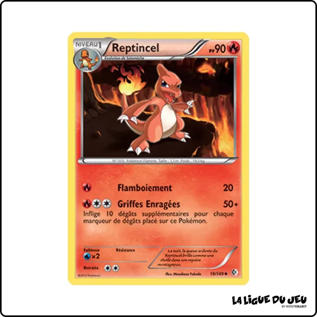 Peu commune - Pokemon - Frontières Franchies - Reptincel 19/149