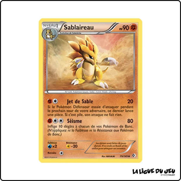 Peu commune - Pokemon - Frontières Franchies - Sablaireau 79/149