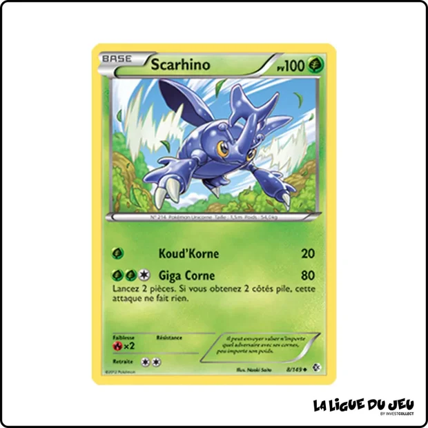 Peu commune - Pokemon - Frontières Franchies - Scarhino 8/149