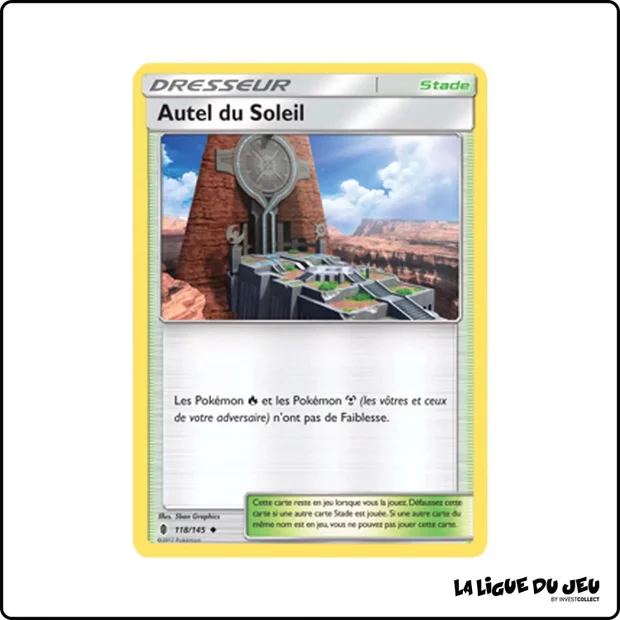 Peu commune - Pokemon - Gardiens Ascendants - Autel du Soleil 118/145