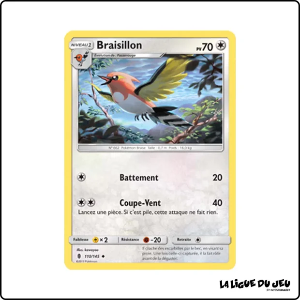 Peu commune - Pokemon - Gardiens Ascendants - Braisillon 110/145