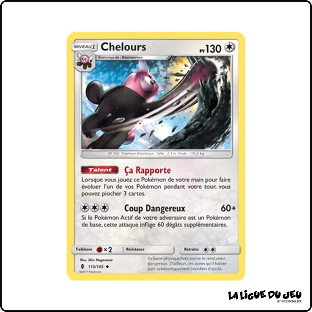 Peu commune - Pokemon - Gardiens Ascendants - Chelours 113/145