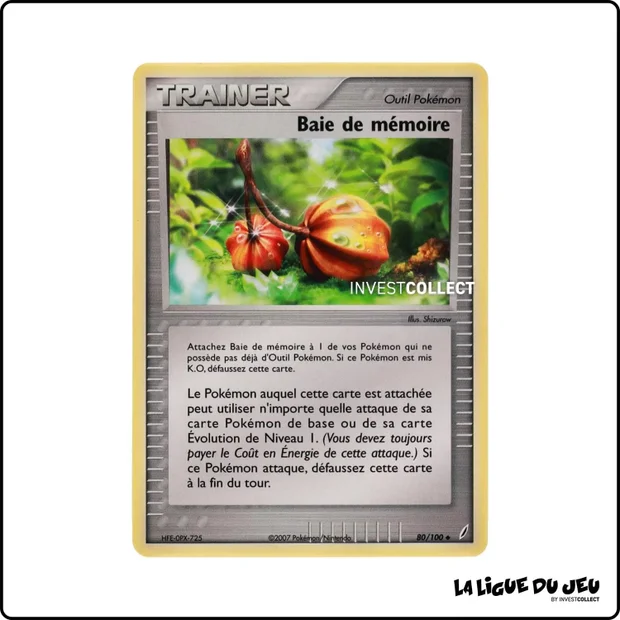 Peu commune - Pokemon - Gardiens de Cristal - Baie de mémoire 80/100