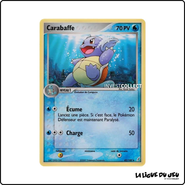 Peu commune - Pokemon - Gardiens de Cristal - Carabaffe 42/100