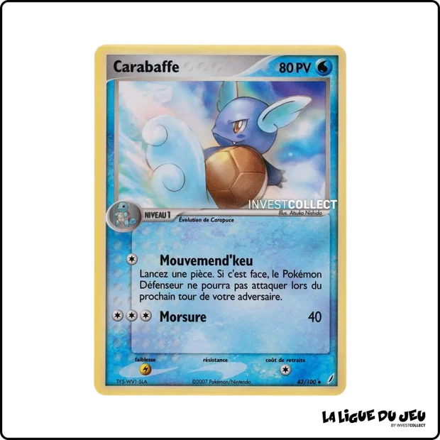 Peu commune - Pokemon - Gardiens de Cristal - Carabaffe 43/100