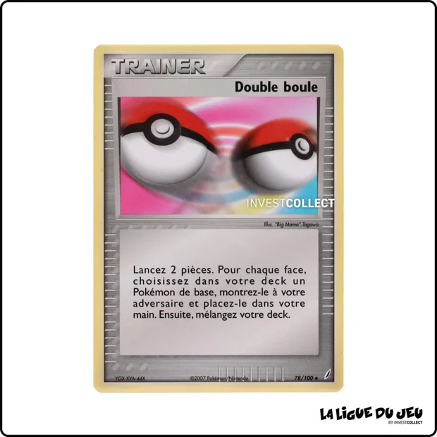 Peu commune - Pokemon - Gardiens de Cristal - Double boule 78/100