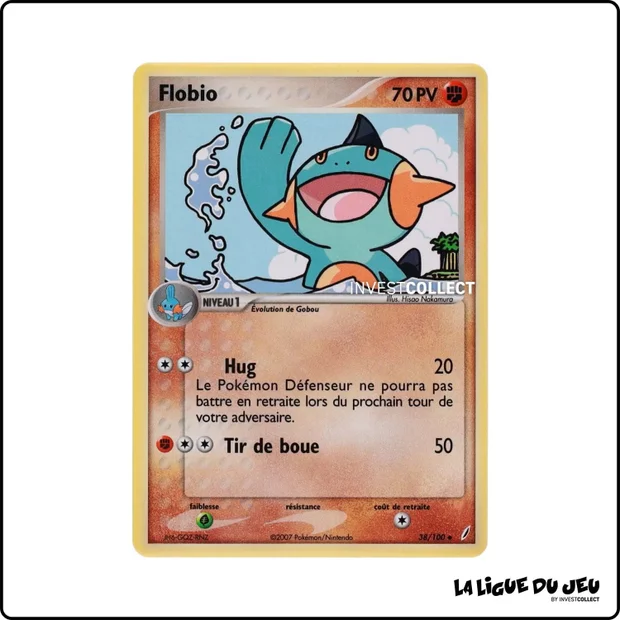 Peu commune - Pokemon - Gardiens de Cristal - Flobio 38/100