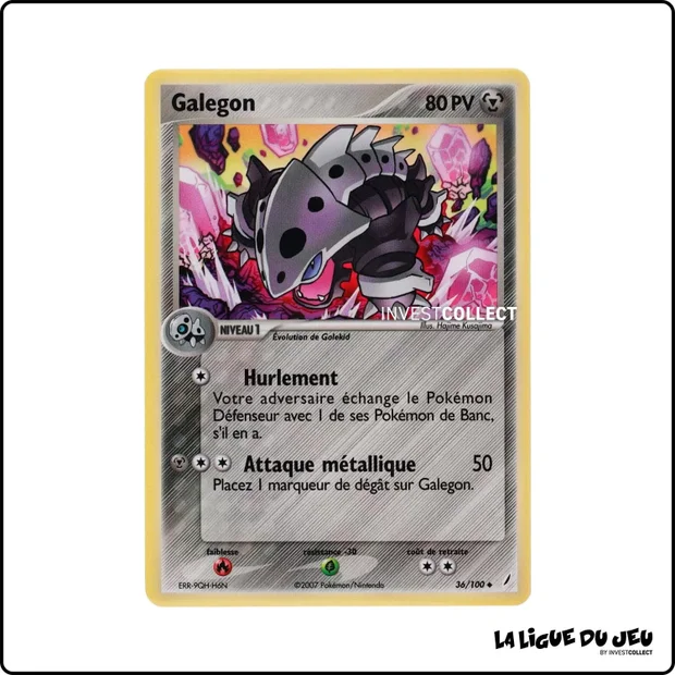 Peu commune - Pokemon - Gardiens de Cristal - Galegon 36/100