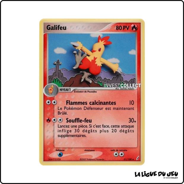 Peu commune - Pokemon - Gardiens de Cristal - Galifeu 31/100