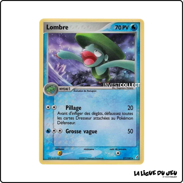 Peu commune - Pokemon - Gardiens de Cristal - Lombre 37/100
