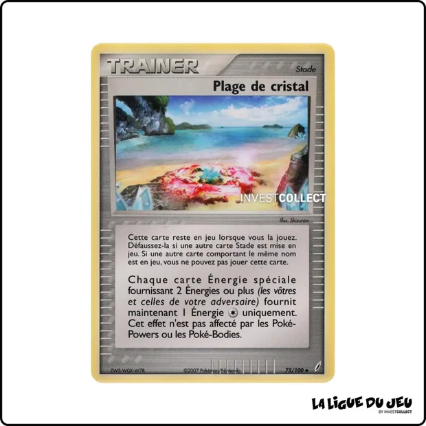 Peu commune - Pokemon - Gardiens de Cristal - Plage de cristal 75/100