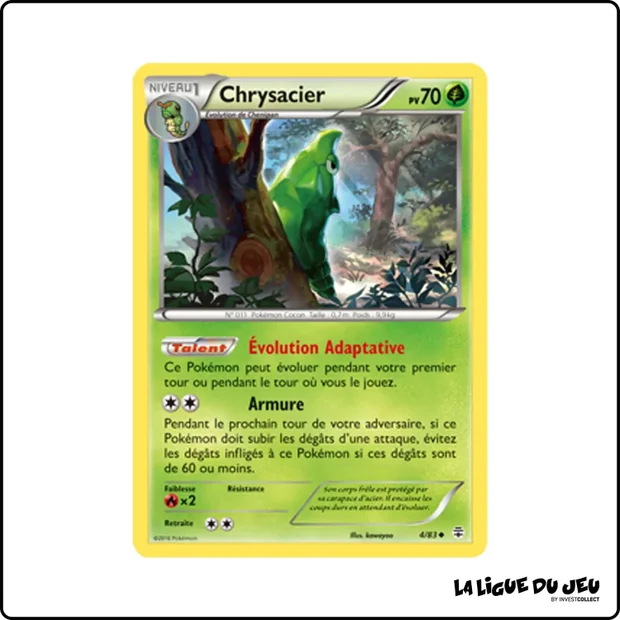 Peu commune - Pokemon - Générations - Chrysacier 4/83