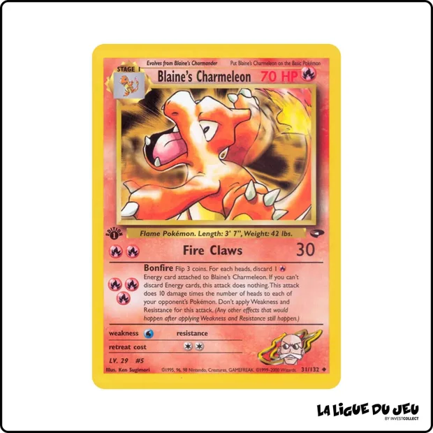 Peu commune - Pokemon - Gym Challenge - Blaine's Charmeleon 31/132