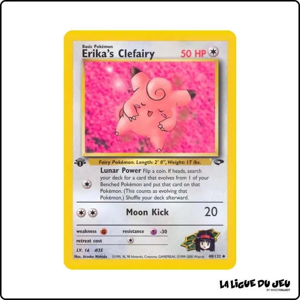 Peu commune - Pokemon - Gym Challenge - Erika's Clefairy 40/132