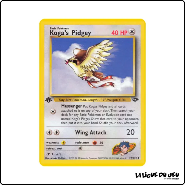 Peu commune - Pokemon - Gym Challenge - Koga's Pidgey 49/132