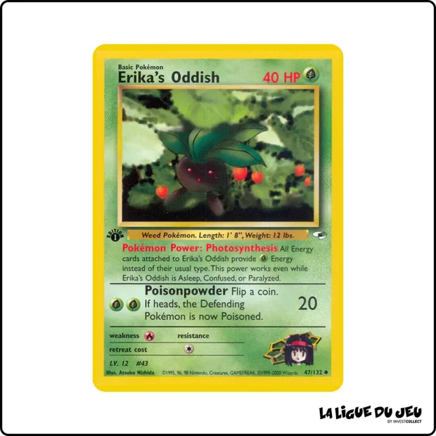 Peu commune - Pokemon - Gym Heroes - Erika's Oddish 47/132