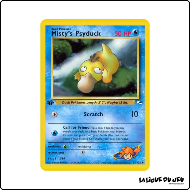 Peu commune - Pokemon - Gym Heroes - Misty's Psyduck 54/132