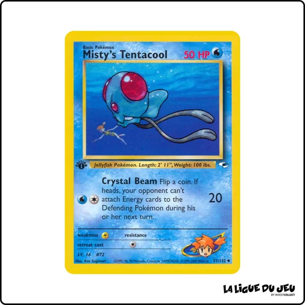 Peu commune - Pokemon - Gym Heroes - Misty's Tentacool 57/132