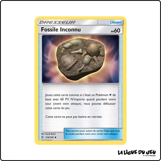 Peu commune - Pokemon - Harmonie des Esprits - Fossile Inconnu 210/236
