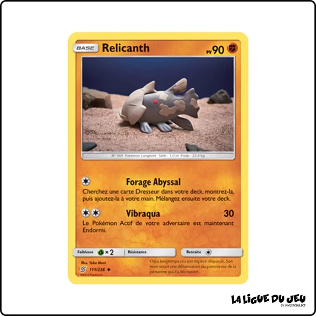 Peu commune - Pokemon - Harmonie des Esprits - Relicanth 111/236