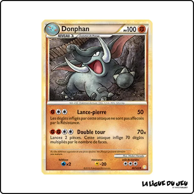 Peu commune - Pokemon - HeartGold SoulSilver de Base - Donphan 40/123