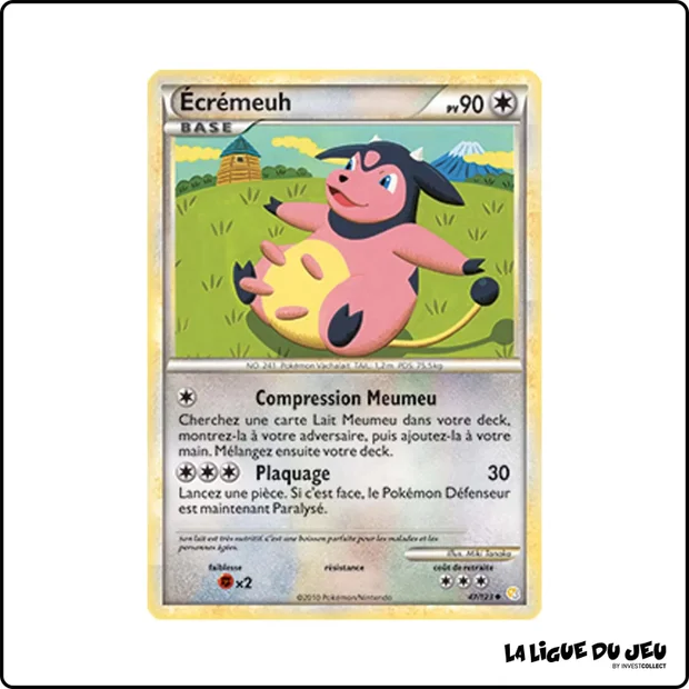 Peu commune - Pokemon - HeartGold SoulSilver de Base - Écrémeuh 47/123