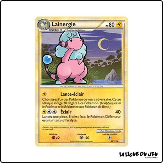 Peu commune - Pokemon - HeartGold SoulSilver de Base - Lainergie 42/123