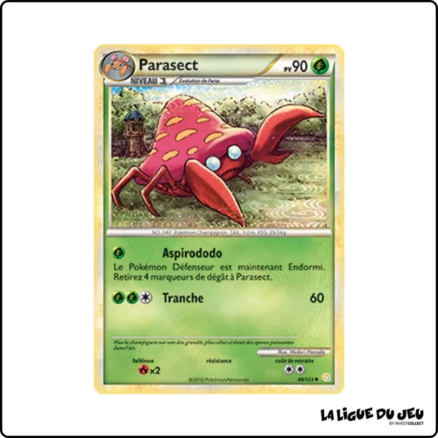Peu commune - Pokemon - HeartGold SoulSilver de Base - Parasect 48/123