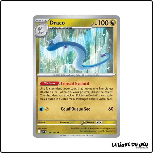 Peu commune - Pokemon - Héros Transcendants - Draco 151/217