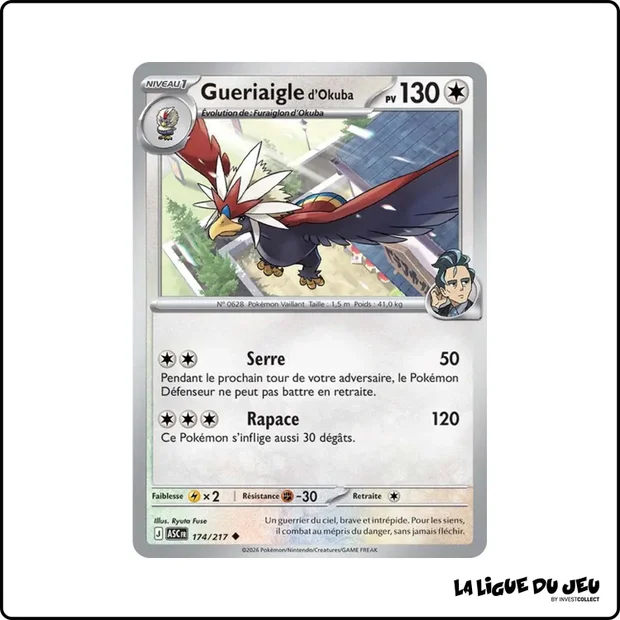 Peu commune - Pokemon - Héros Transcendants - Gueriaigle d'Okuba 174/217