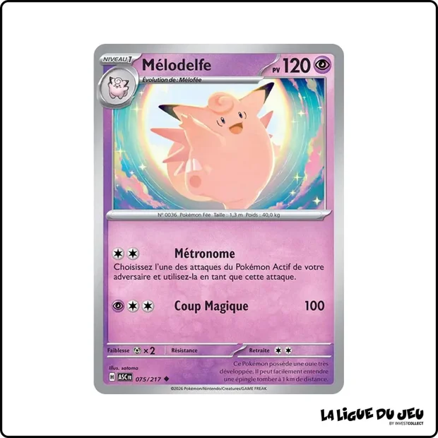 Peu commune - Pokemon - Héros Transcendants - Mélodelfe 75/217