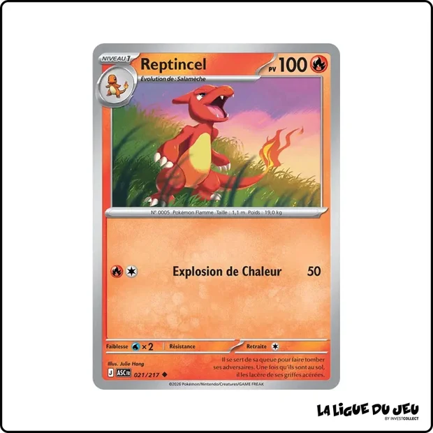 Peu commune - Pokemon - Héros Transcendants - Reptincel 21/217
