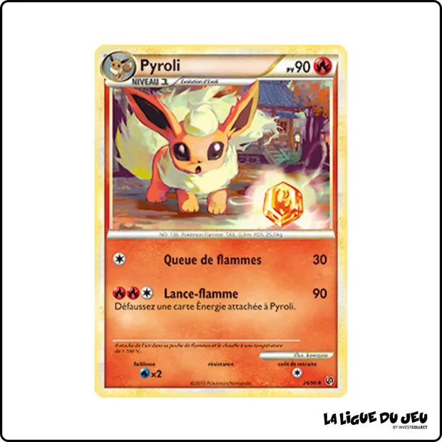 Peu commune - Pokemon - Indomptable - Pyroli 26/90